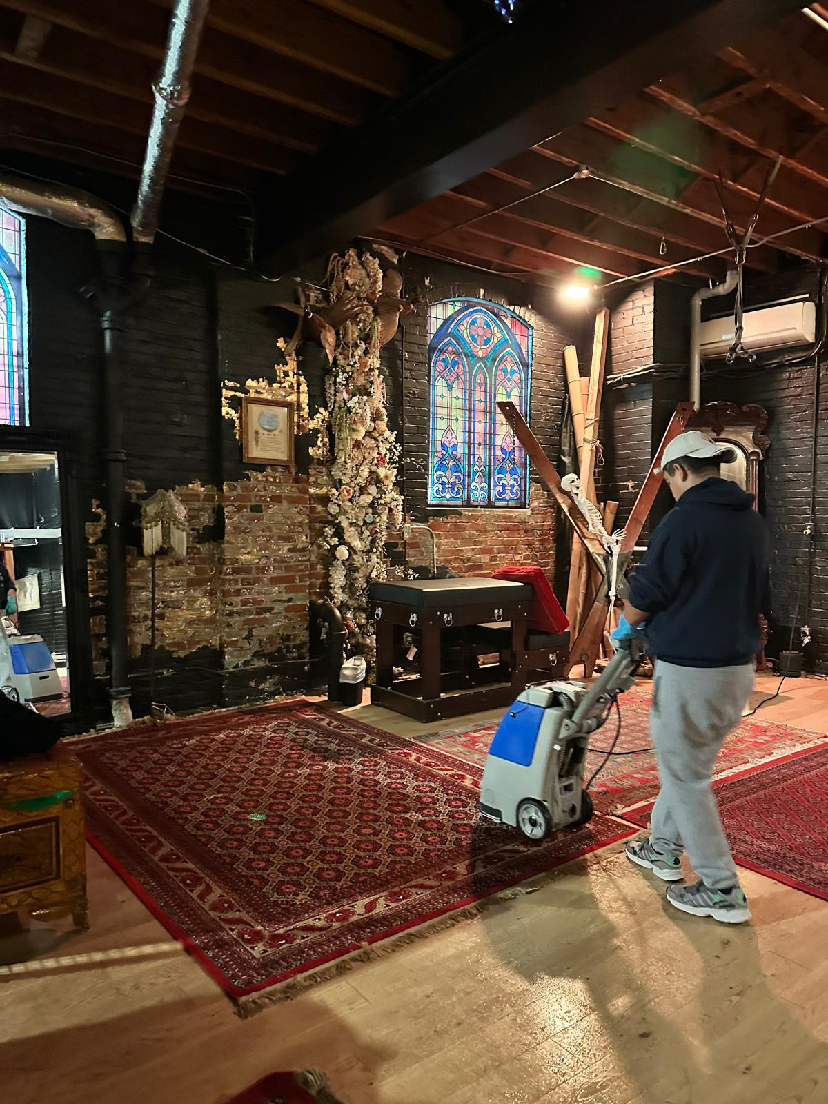 Carpet cleaning North York office removing dirt from commercial flooring