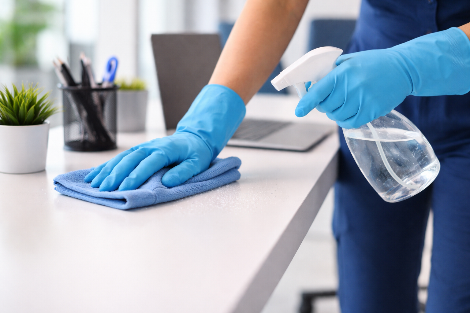 Professional deep cleaning North York commercial office reception area