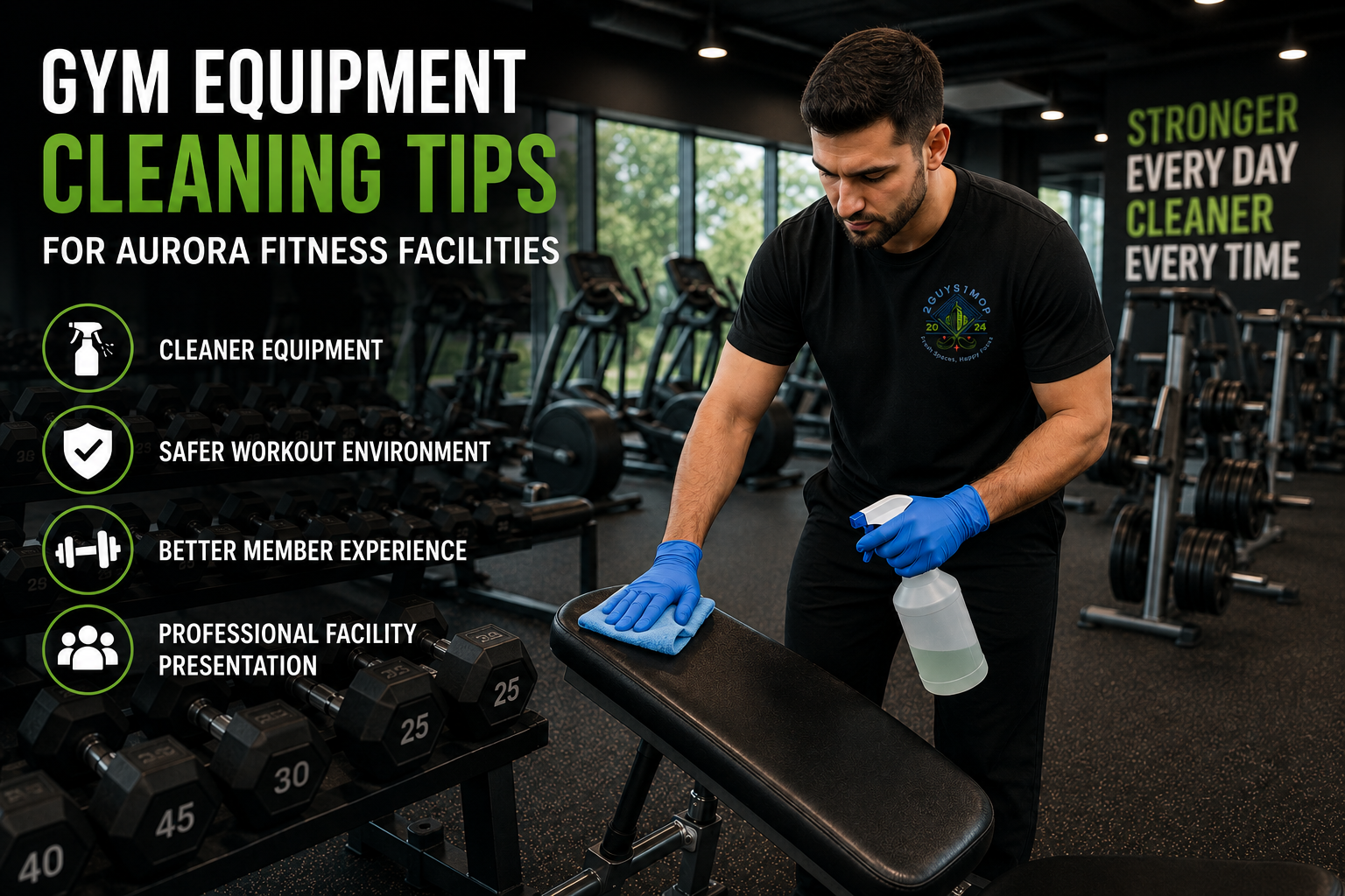 Gym Equipment Cleaning Tips for Aurora Fitness Facilities