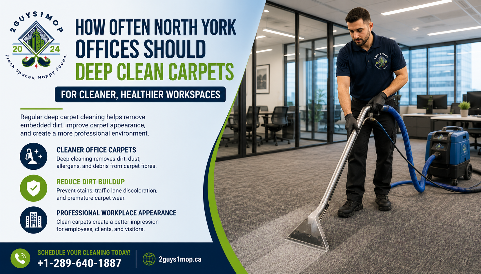 How Often North York Offices Should Deep Clean Carpets
